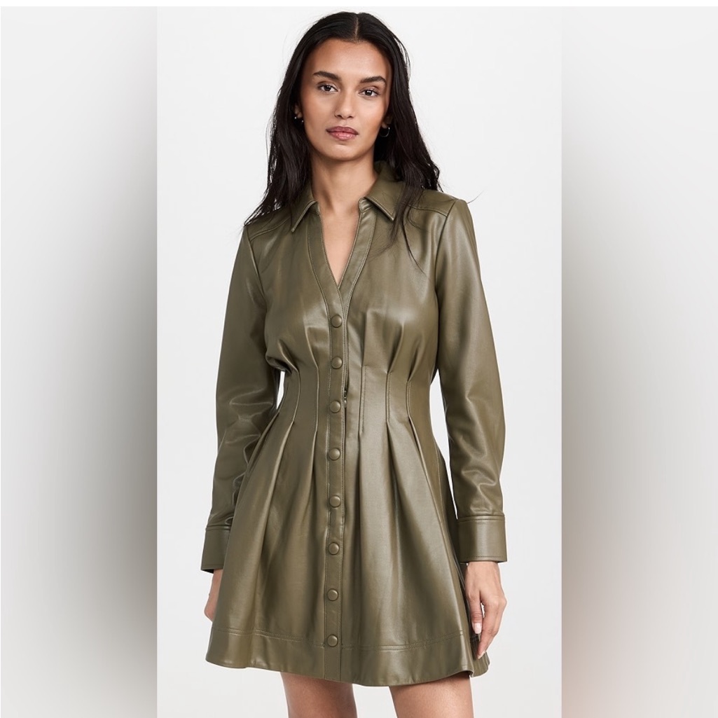 Olive Green Veronica Beard Mini Dress
